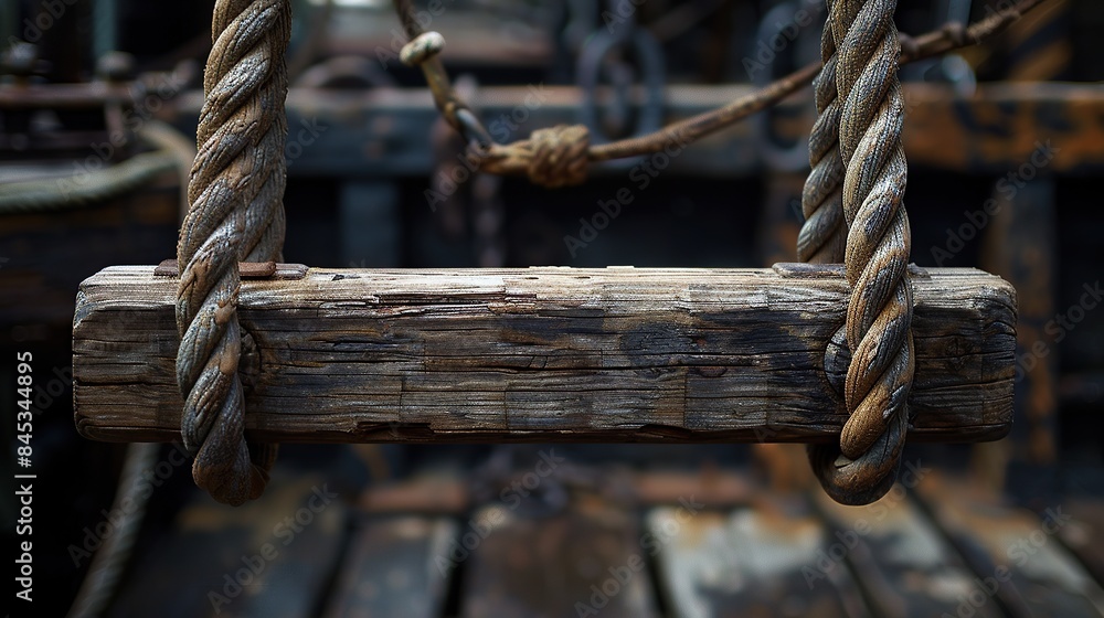 Old wooden swing Old wooden swing