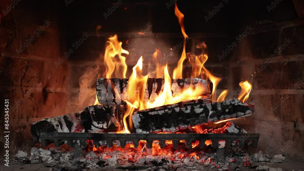 Fireplace 4k. Asmr sleep. Fire place at home for relaxing evening Fireplace 4k. Asmr sleep. Fire place at home for relaxing evening
