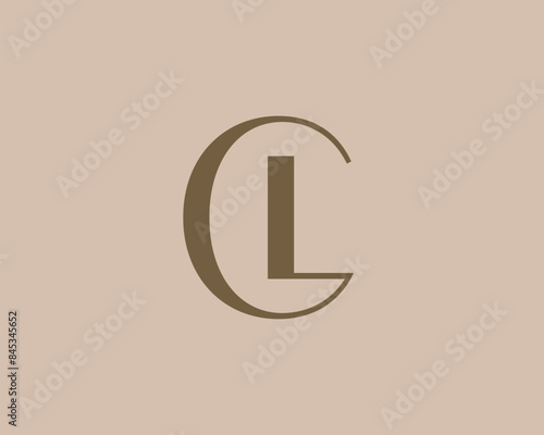 CL letter logo icon design. Classic style luxury initials monogram.