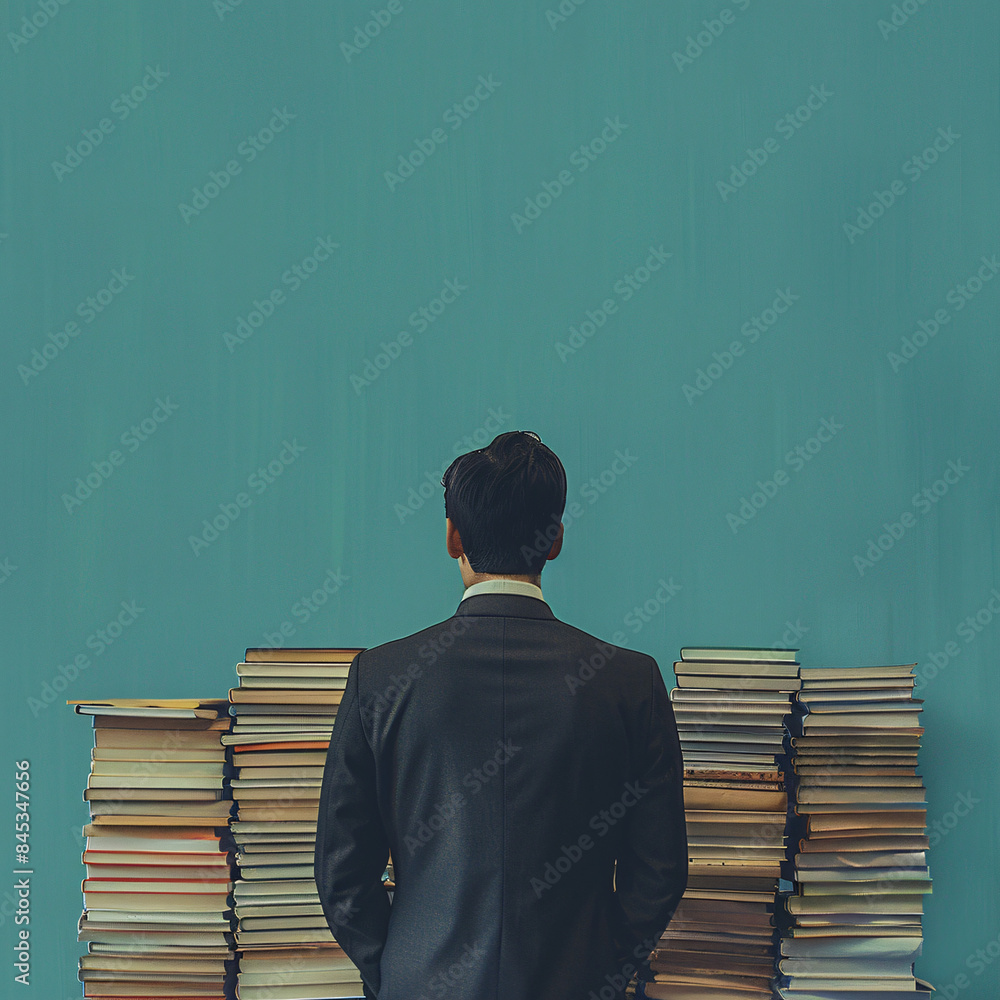 person with books person with books