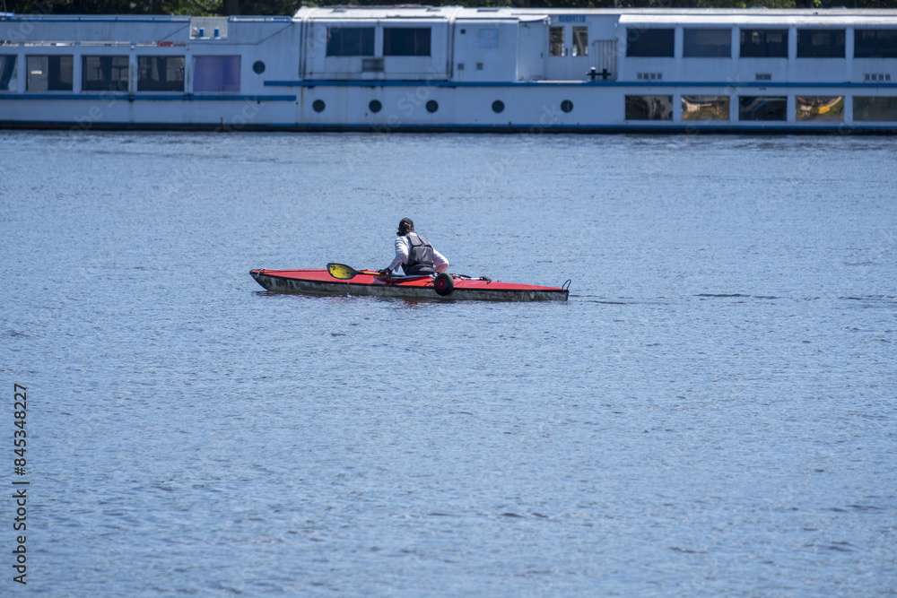 Obraz premium Paddler auf der Spree