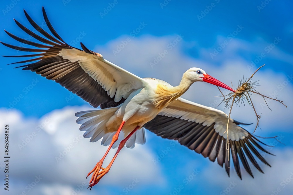 Fototapeta premium stork in flight