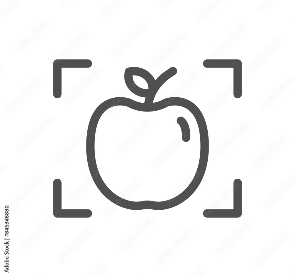 Artificial intelligence related icon outline and linear vector.