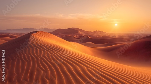 Sunset in the desert