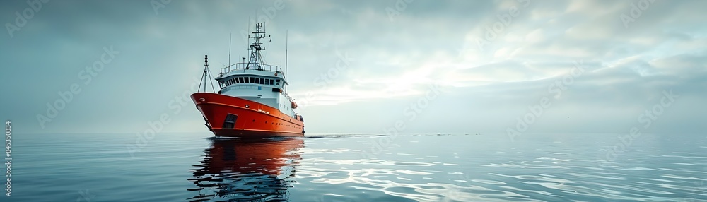 Research Vessel Collecting Ocean Data to Study Climate Change Effects on Sea Levels Research Vessel Collecting Ocean Data to Study Climate Change Effects on Sea Levels