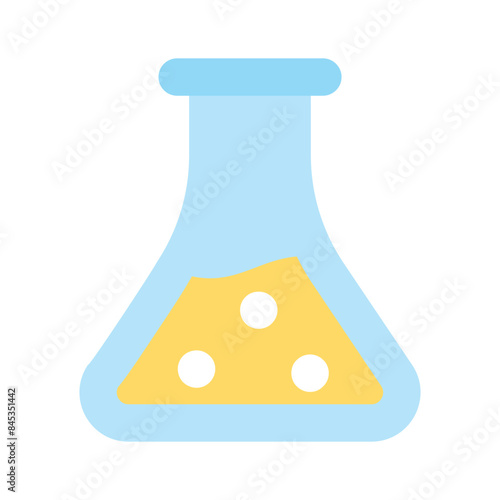 Chemical flask, well designed icon of lab experiment, business experiment vector