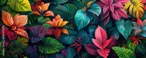 Botanical herb illustration with detailed leaves  vibrant colors  realistic botanical art