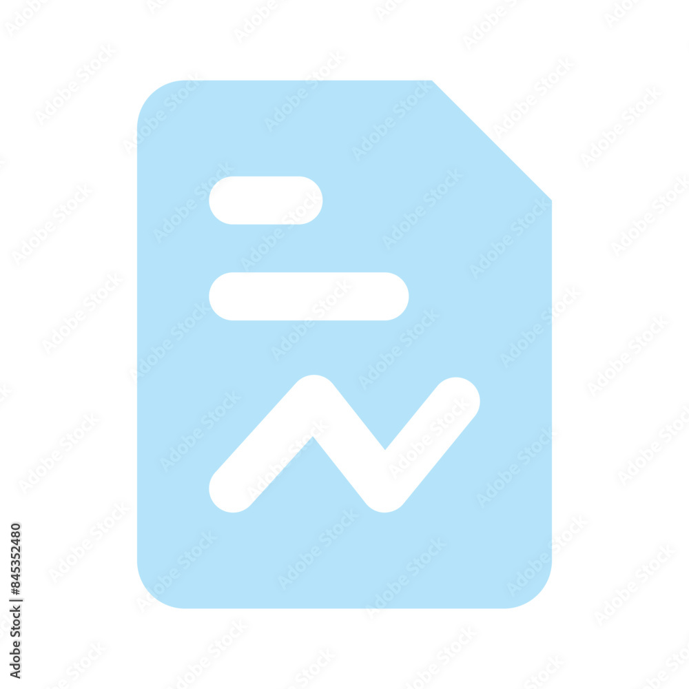 Bar Graph on page denoting concept vector of business report in trendy style Bar Graph on page denoting concept vector of business report in trendy style