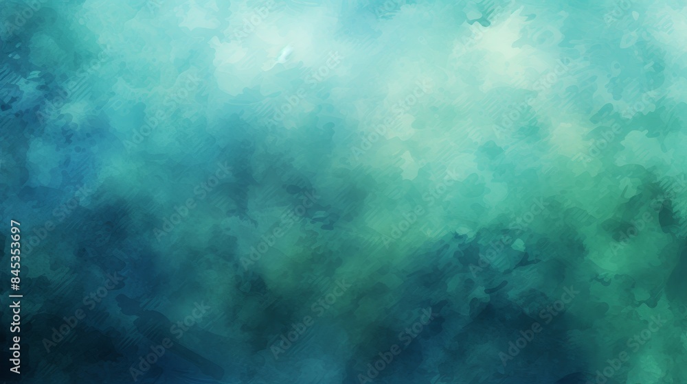 Fluid abstract watercolor art with vibrant liquid texture on turquoise and green background Fluid abstract watercolor art with vibrant liquid texture on turquoise and green background