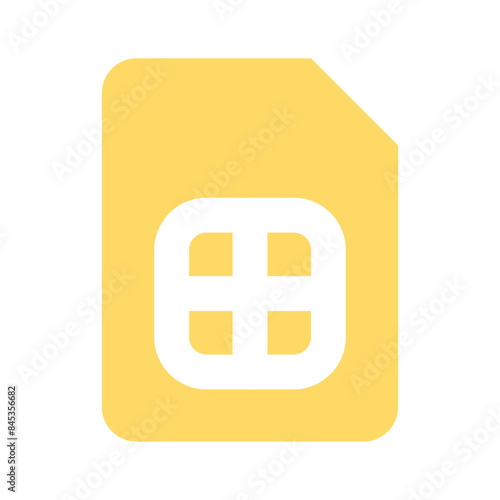 Grab this editable design of sim card, network data card vector