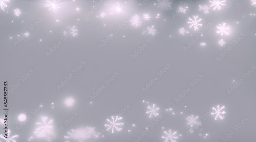 bright christmas border with snowflakes animation bright christmas border with snowflakes animation