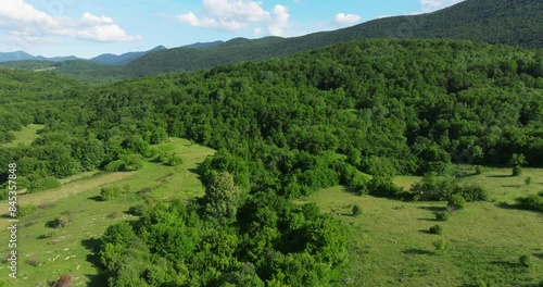 Kuterevo valley in Lika region at the foothill of the Velebit Mountain, Croatia photo