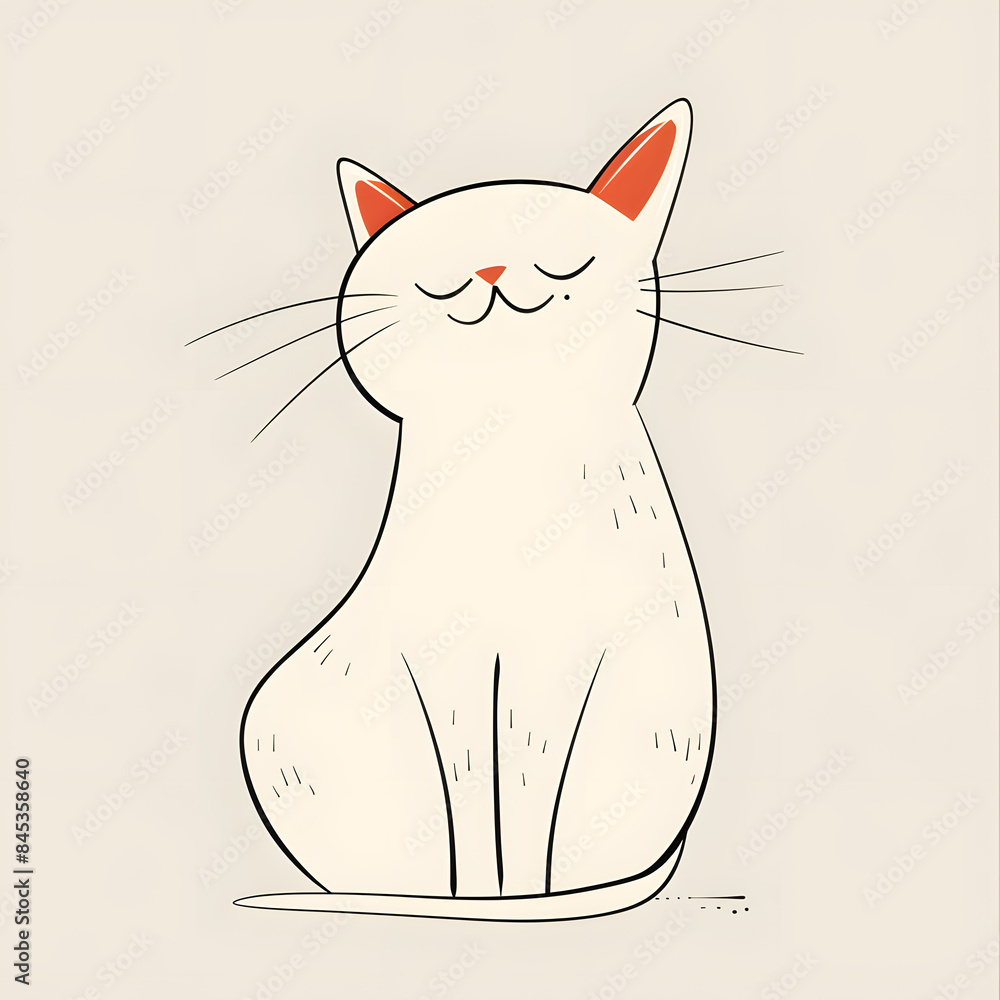 a cartoon of a cat a cartoon of a cat