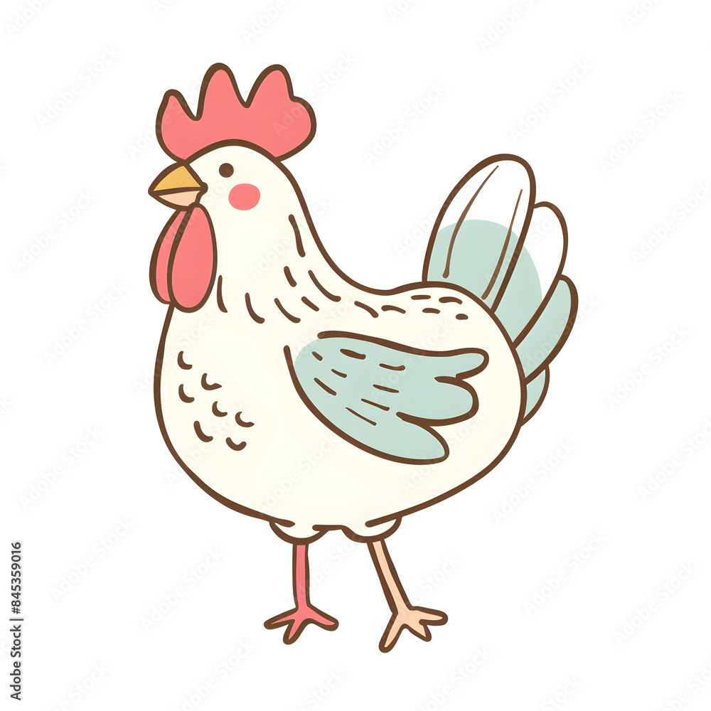 a cartoon of hen. a cartoon of hen.