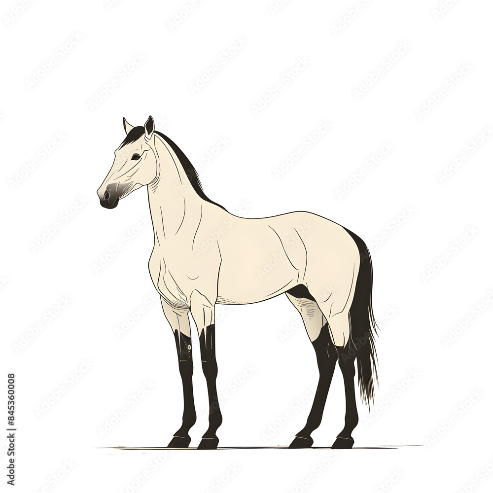 a cartoon of hourse. a cartoon of hourse.
