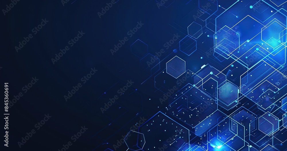 background with blue hexagons background with blue hexagons