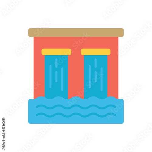 Dam vector icon