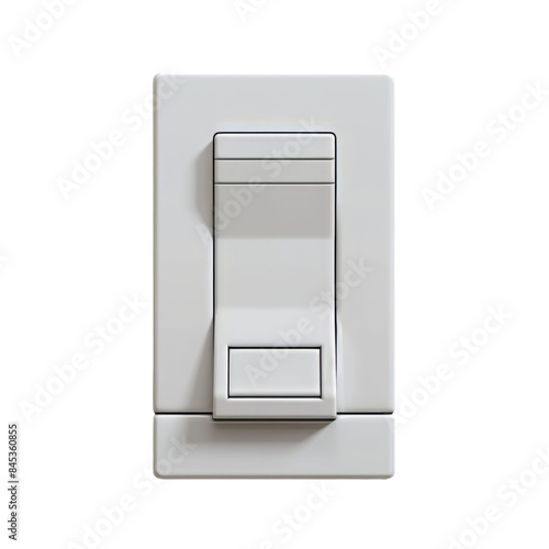 White Light Switch isolated on transparent background.