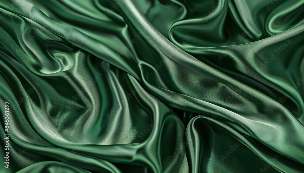 Obraz premium green silk