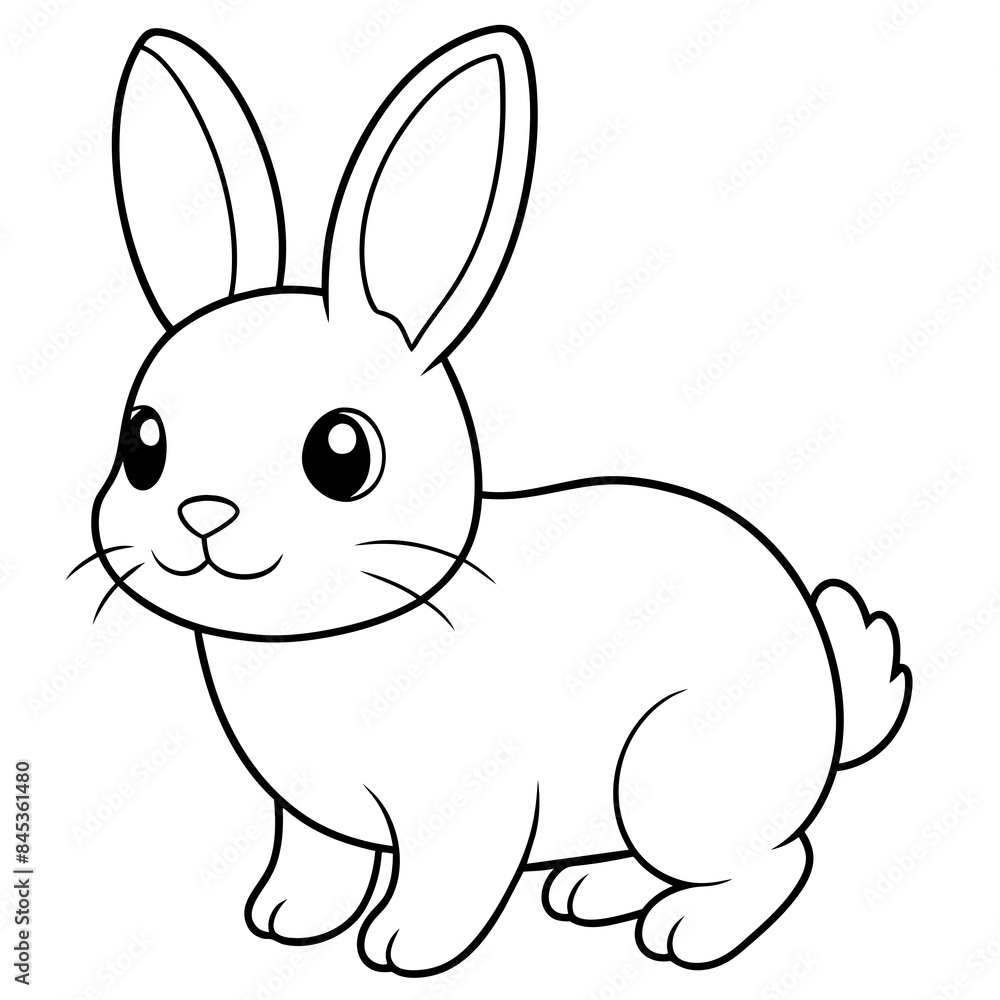 Rabbit vector artwork and line art svg Rabbit vector artwork and line art svg