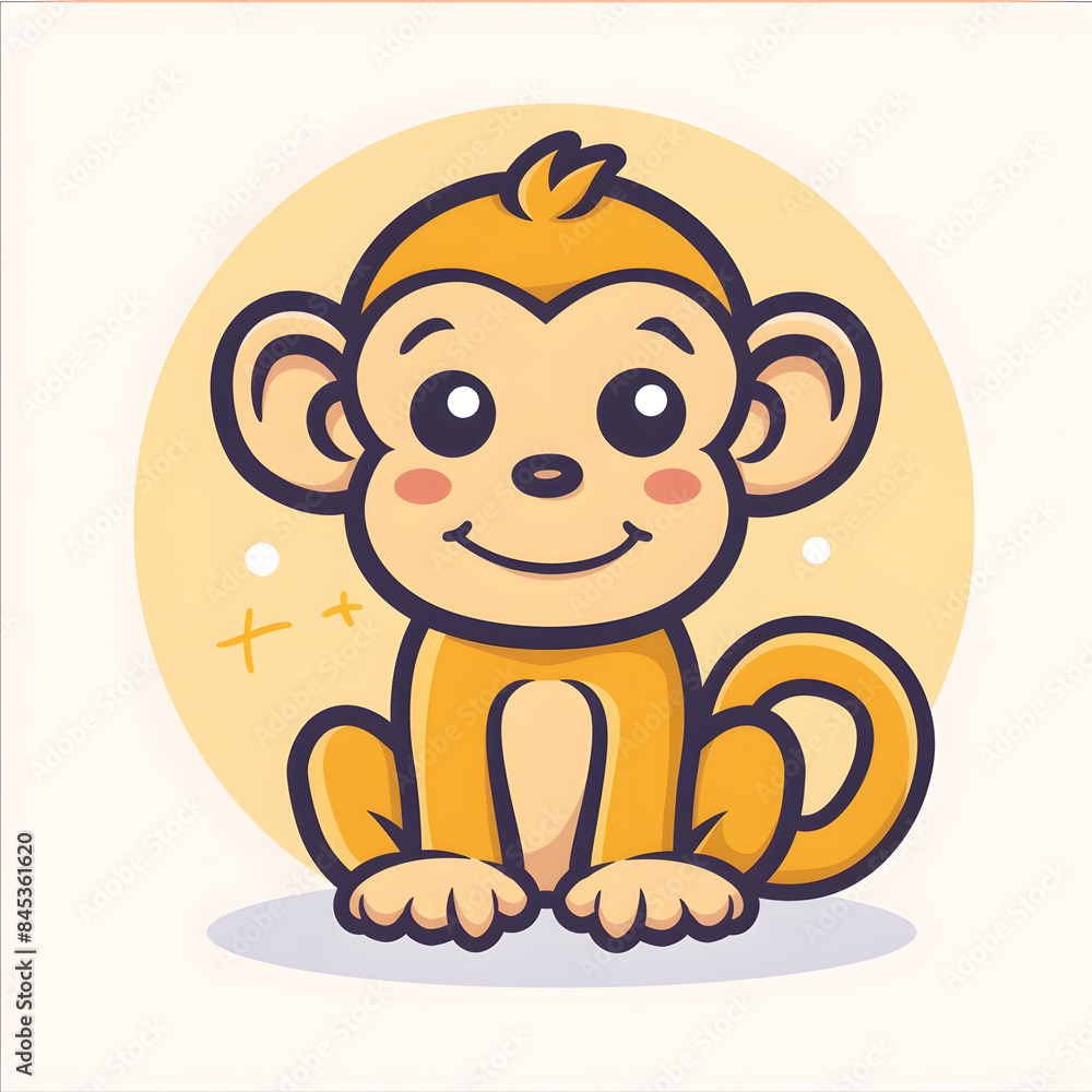 a cartoon of monkey. a cartoon of monkey.