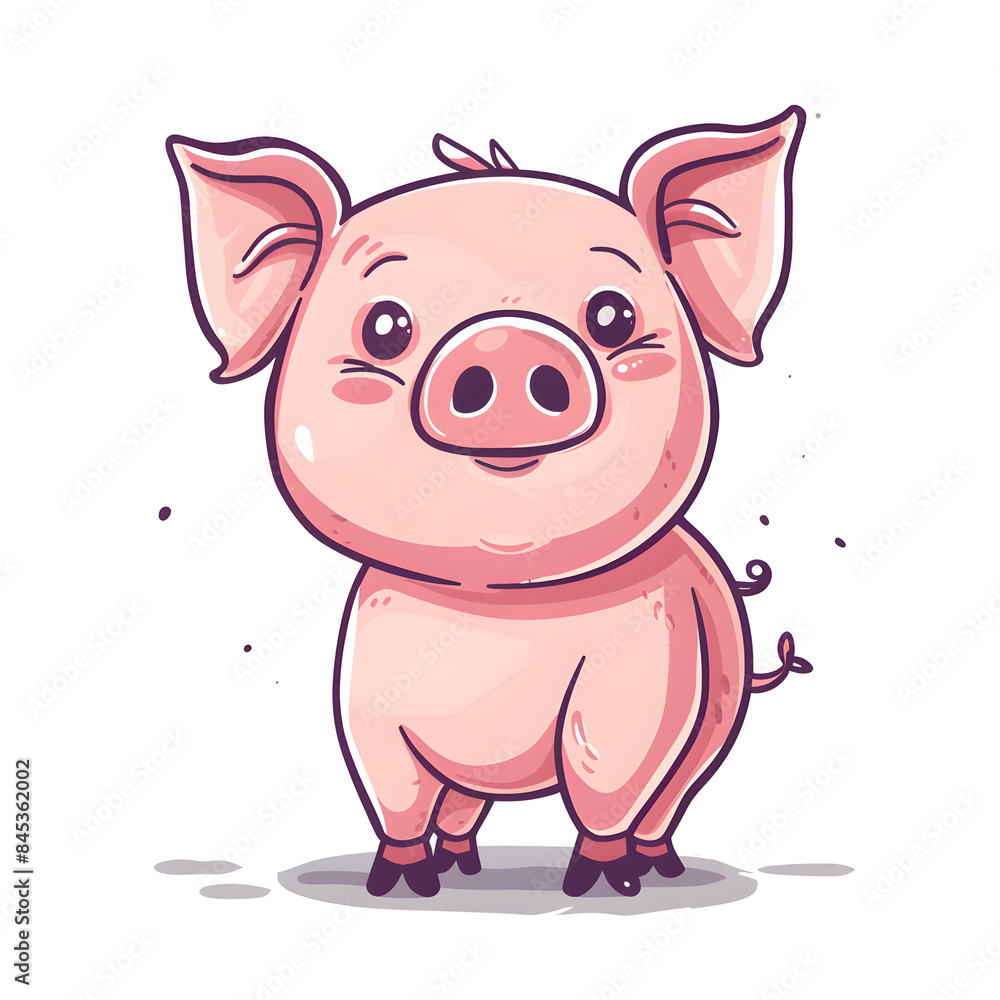 a cartoon of pig. a cartoon of pig.