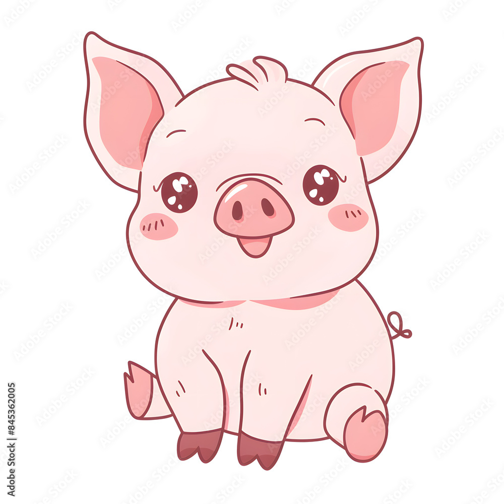 a cartoon of pig. a cartoon of pig.