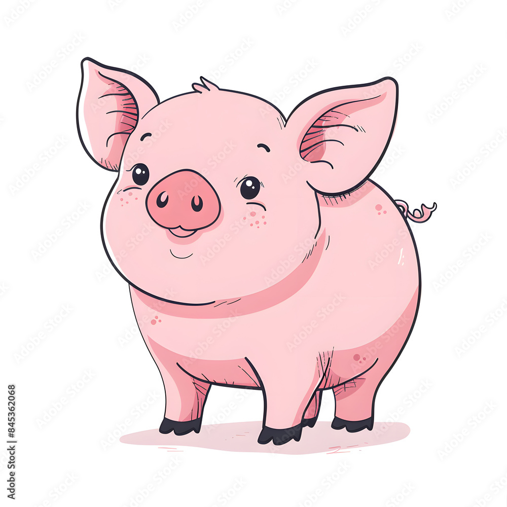 a cartoon of pig. a cartoon of pig.