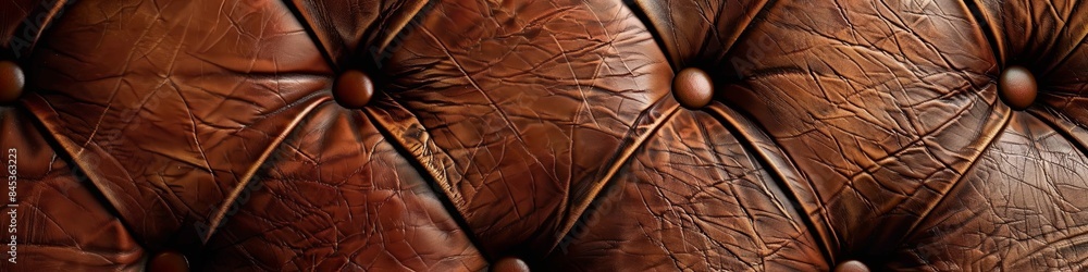 Naklejka premium Genuine leather texture background. 