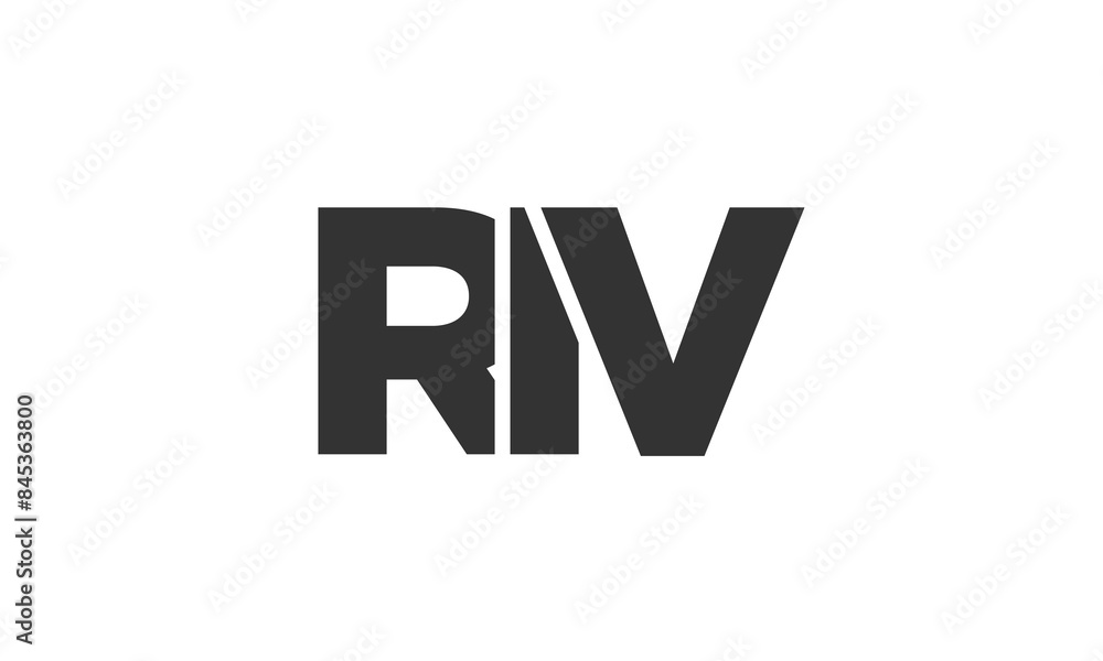 RIV logo design template with strong and modern bold text. Initial based vector logotype featuring simple and minimal typography. Trendy company identity. RIV logo design template with strong and modern bold text. Initial based vector logotype featuring simple and minimal typography. Trendy company identity.