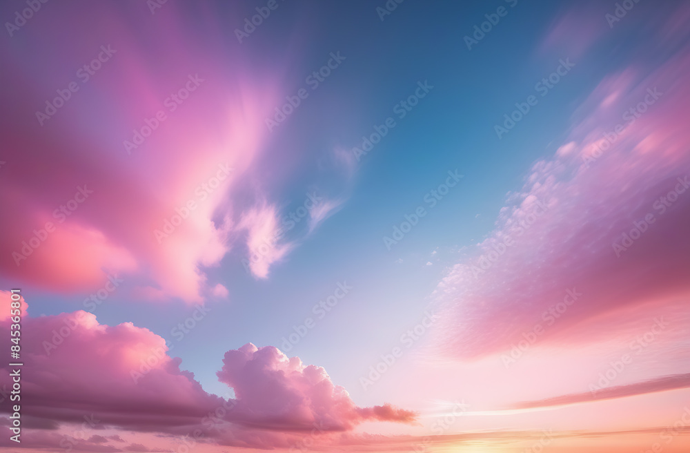 Obraz premium Pink pastel background sky