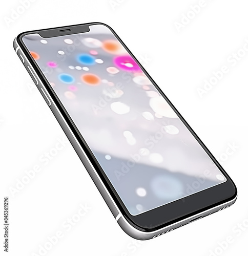 Smartphone isolated on white