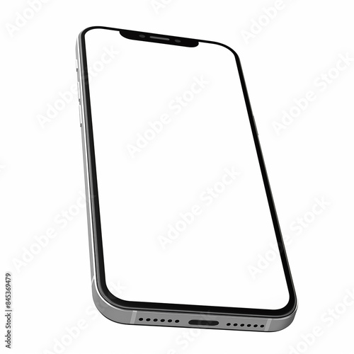 Smartphone isolated on white