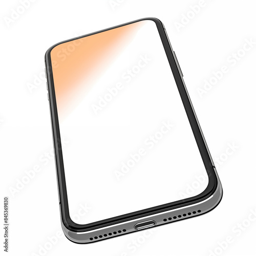 smartphone isolated on white
