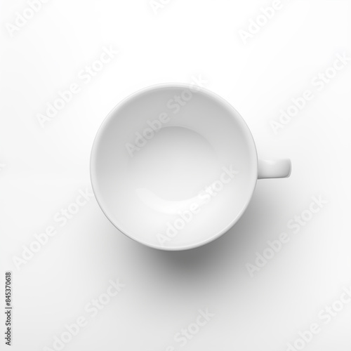 empty white cup