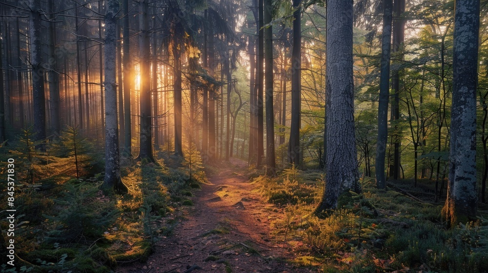 Obraz premium Evening in the Palatinate Forest