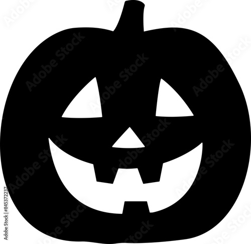 Halloween pumpkin silhouette vector.
Jack o lantern pumpkin for halloween silhouette.
