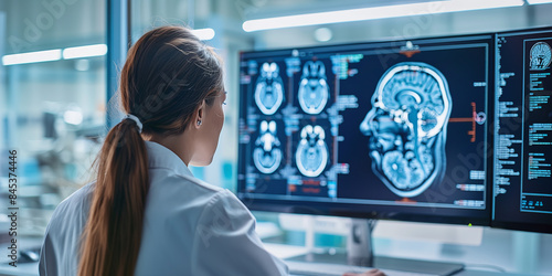 MS patients experience neurological disorder due to their condition. Concept Multiple Sclerosis photo