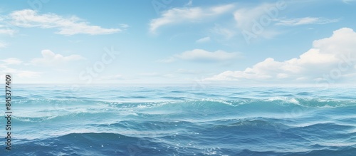 seascapes in the great ocean. Creative banner. Copyspace image