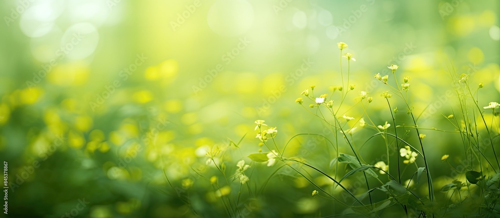 yellow with green natural background blur effect. Creative banner. Copyspace image yellow with green natural background blur effect. Creative banner. Copyspace image