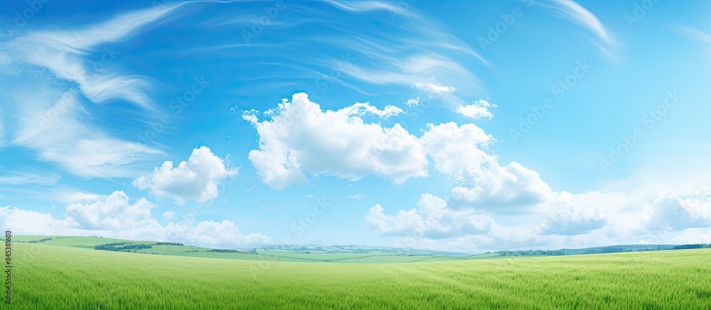 The beautiful sky around you. Creative banner. Copyspace image