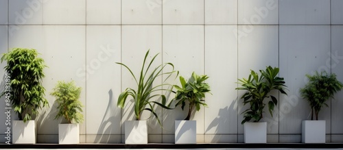 Plants that live among the walls. Creative banner. Copyspace image