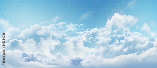Sky with clouds. Creative banner. Copyspace image