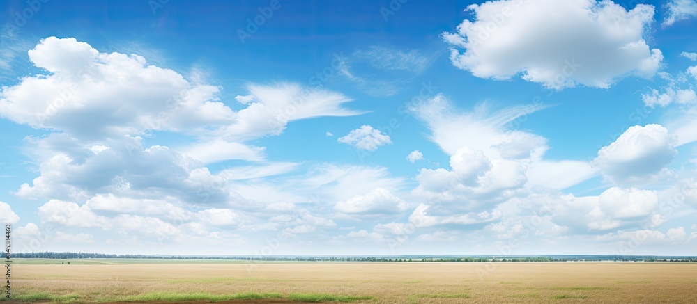 Landscape view with the sky in the background wide angle. Creative banner. Copyspace image Landscape view with the sky in the background wide angle. Creative banner. Copyspace image