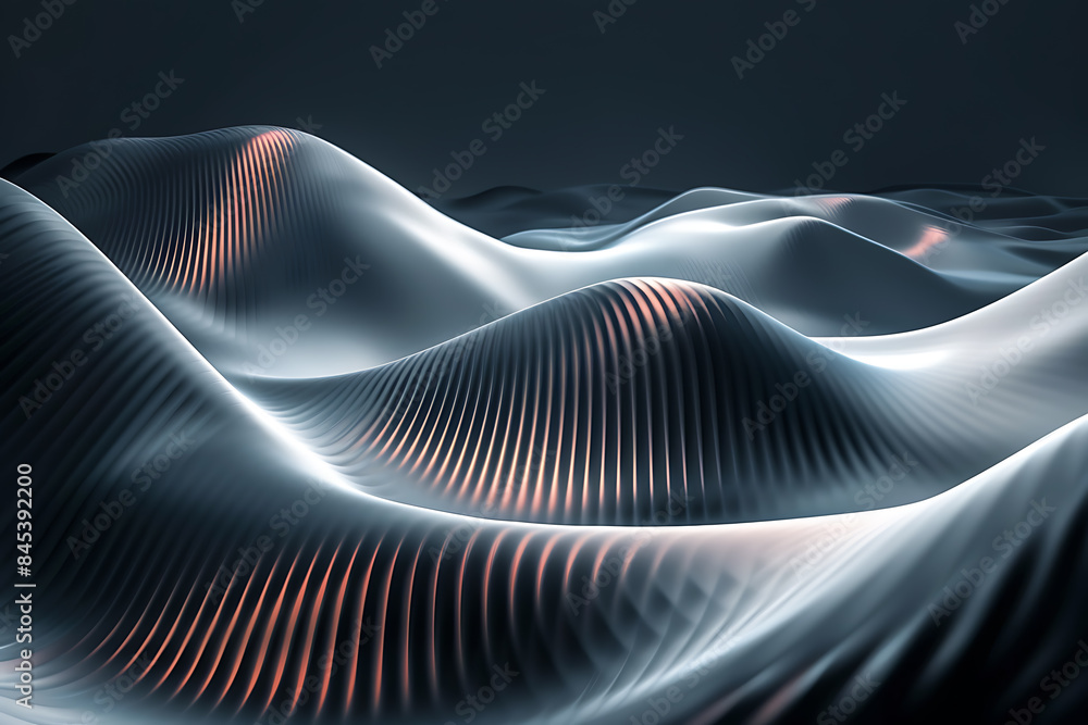 A pair of abstract lines are distributed across half of the screen, creating a modern and dynamic visual effect A pair of abstract lines are distributed across half of the screen, creating a modern and dynamic visual effect