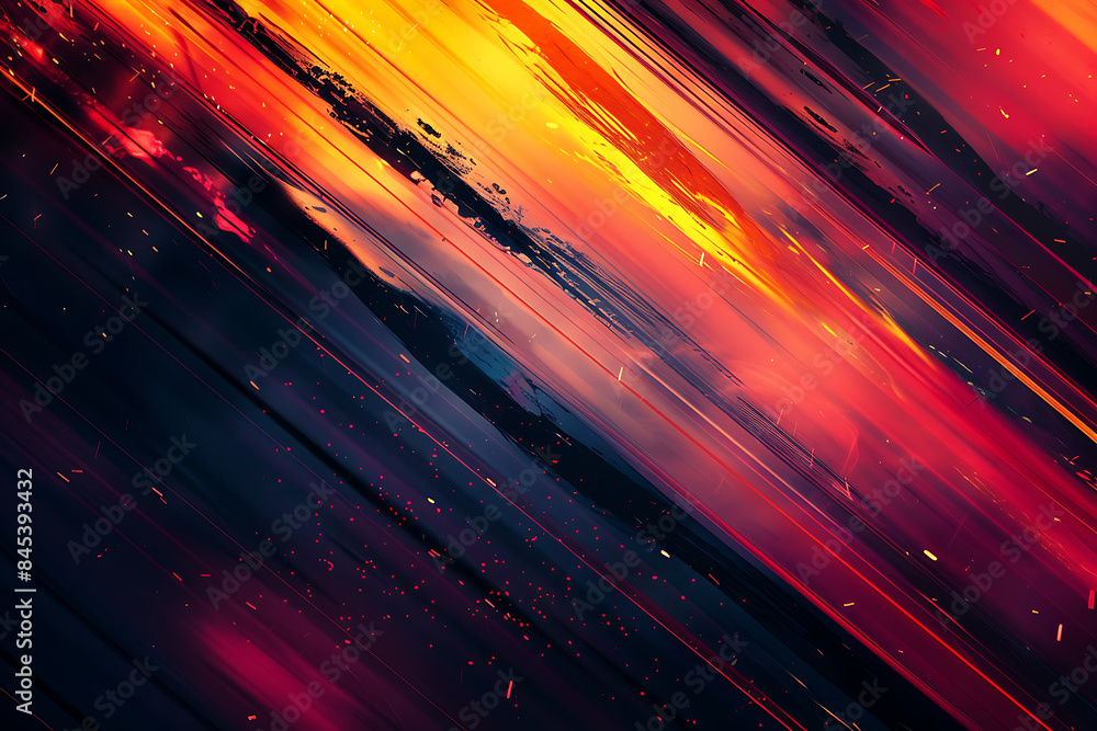 A pair of abstract lines are distributed across half of the screen, creating a modern and dynamic visual effect A pair of abstract lines are distributed across half of the screen, creating a modern and dynamic visual effect