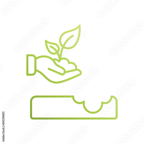 Replant vector icon