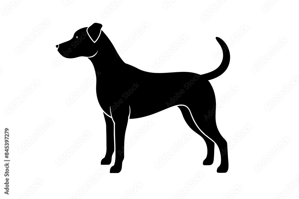 Dog silhouette vector illustration Dog silhouette vector illustration