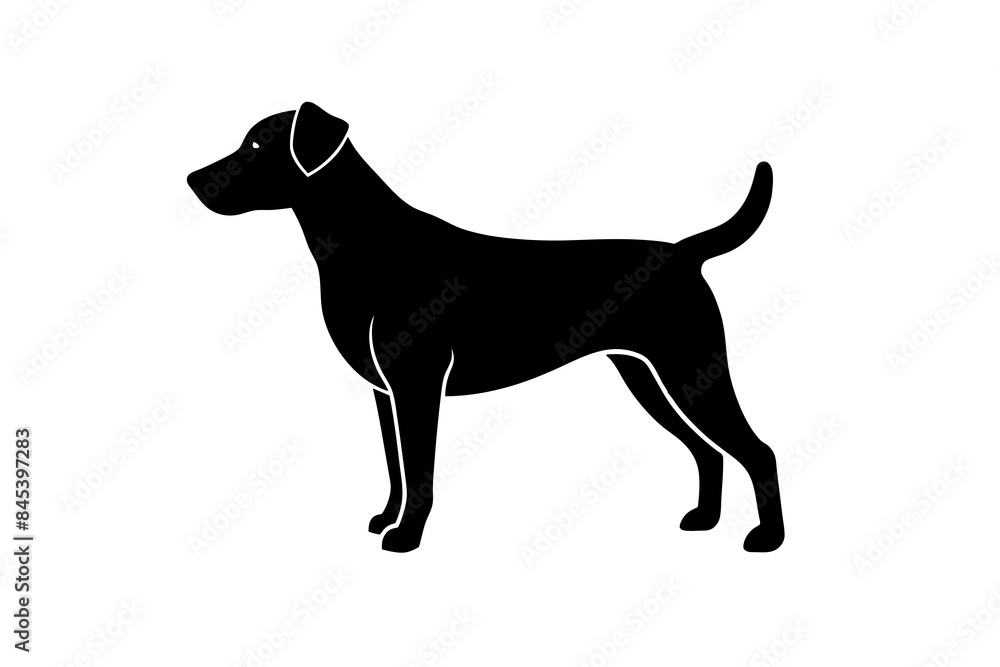 Dog silhouette vector illustration Dog silhouette vector illustration
