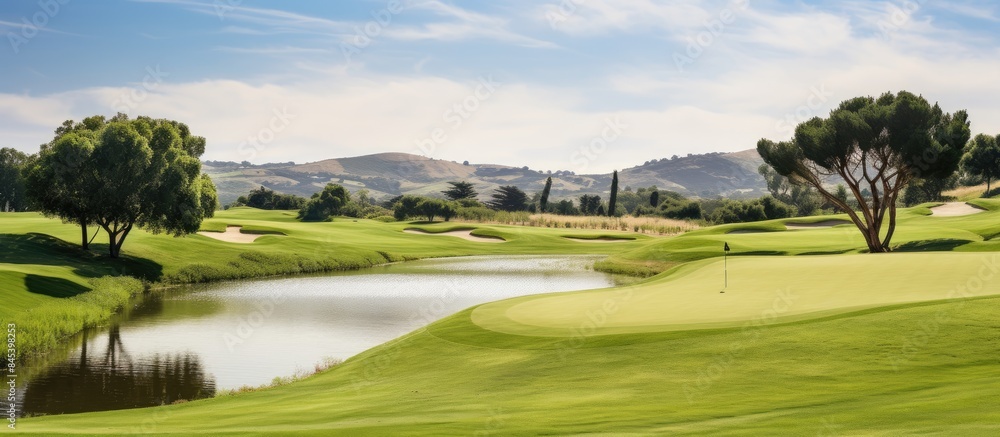 green grass golf. Creative banner. Copyspace image green grass golf. Creative banner. Copyspace image